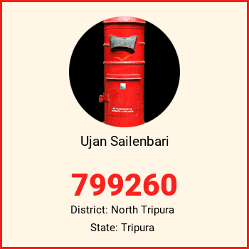 Ujan Sailenbari pin code, district North Tripura in Tripura