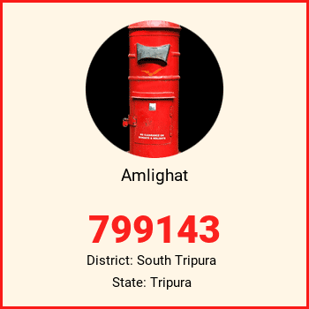 Amlighat pin code, district South Tripura in Tripura