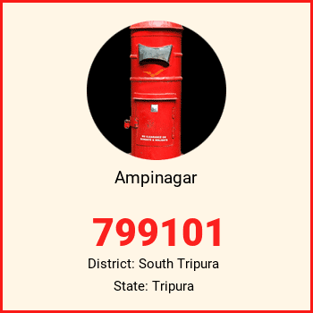 Ampinagar pin code, district South Tripura in Tripura