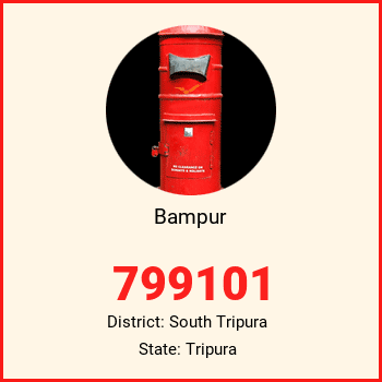 Bampur pin code, district South Tripura in Tripura