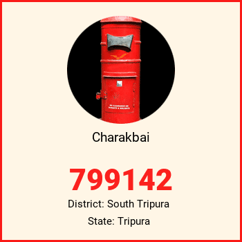 Charakbai pin code, district South Tripura in Tripura
