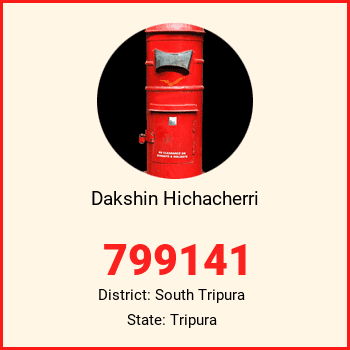 Dakshin Hichacherri pin code, district South Tripura in Tripura