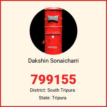 Dakshin Sonaicharri pin code, district South Tripura in Tripura