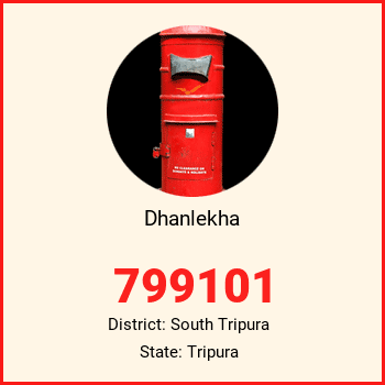 Dhanlekha pin code, district South Tripura in Tripura