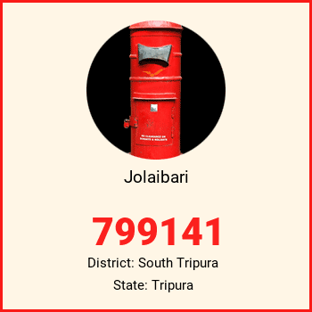 Jolaibari pin code, district South Tripura in Tripura