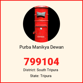Purba Manikya Dewan pin code, district South Tripura in Tripura