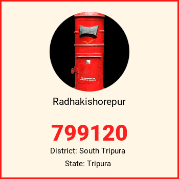 Radhakishorepur pin code, district South Tripura in Tripura