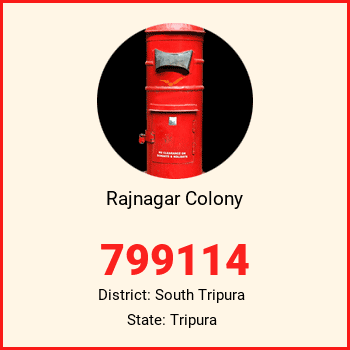Rajnagar Colony pin code, district South Tripura in Tripura