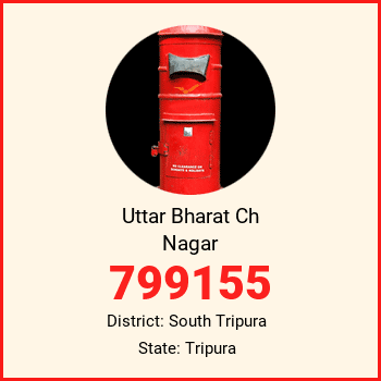 Uttar Bharat Ch Nagar pin code, district South Tripura in Tripura