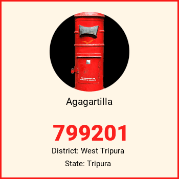 Agagartilla pin code, district West Tripura in Tripura