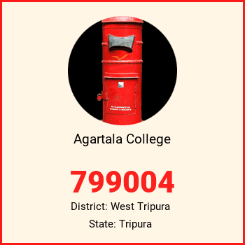 Agartala College pin code, district West Tripura in Tripura