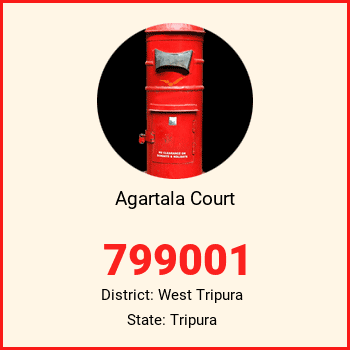Agartala Court pin code, district West Tripura in Tripura