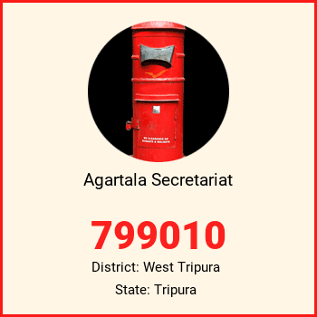 Agartala Secretariat pin code, district West Tripura in Tripura