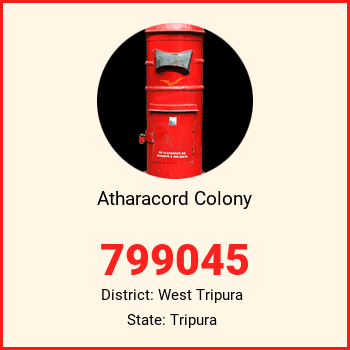 Atharacord Colony pin code, district West Tripura in Tripura