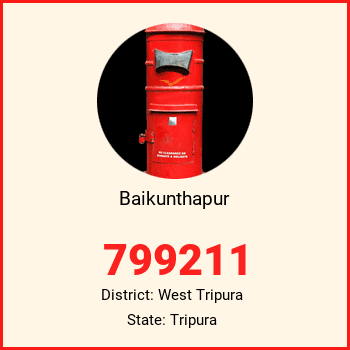 Baikunthapur pin code, district West Tripura in Tripura