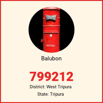 Balubon pin code, district West Tripura in Tripura