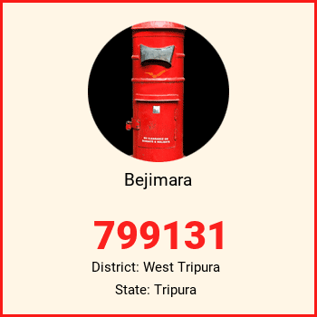 Bejimara pin code, district West Tripura in Tripura