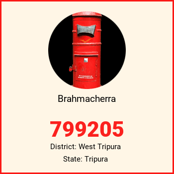Brahmacherra pin code, district West Tripura in Tripura