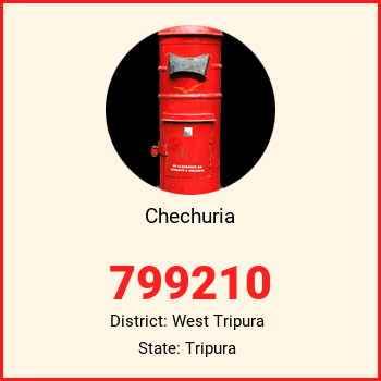 Chechuria pin code, district West Tripura in Tripura