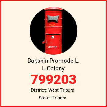 Dakshin Promode L. L.Colony pin code, district West Tripura in Tripura