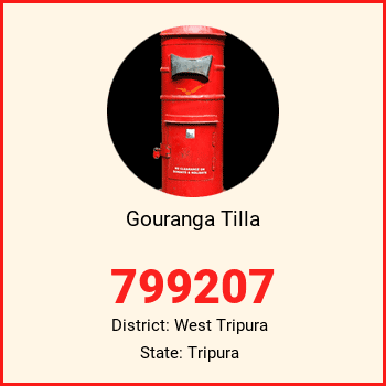 Gouranga Tilla pin code, district West Tripura in Tripura