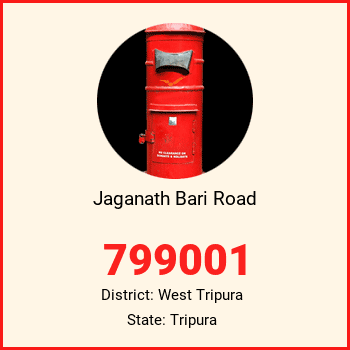 Jaganath Bari Road pin code, district West Tripura in Tripura