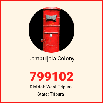Jampuijala Colony pin code, district West Tripura in Tripura