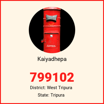 Kaiyadhepa pin code, district West Tripura in Tripura