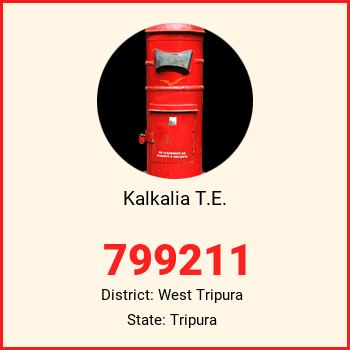 Kalkalia T.E. pin code, district West Tripura in Tripura