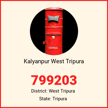 Kalyanpur West Tripura pin code, district West Tripura in Tripura