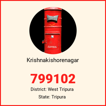 Krishnakishorenagar pin code, district West Tripura in Tripura