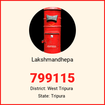 Lakshmandhepa pin code, district West Tripura in Tripura