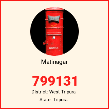 Matinagar pin code, district West Tripura in Tripura