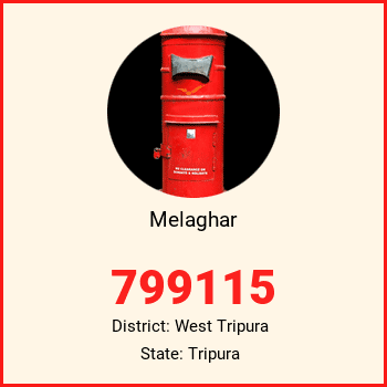 Melaghar pin code, district West Tripura in Tripura