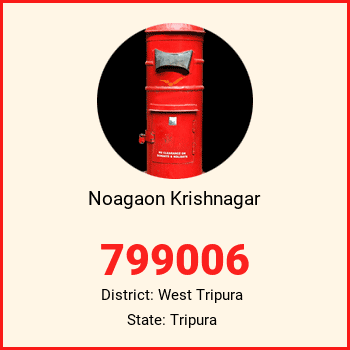 Noagaon Krishnagar pin code, district West Tripura in Tripura