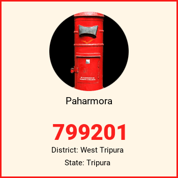 Paharmora pin code, district West Tripura in Tripura