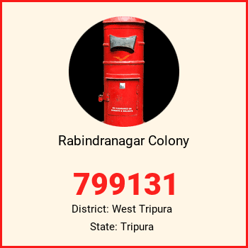 Rabindranagar Colony pin code, district West Tripura in Tripura