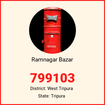 Ramnagar Bazar pin code, district West Tripura in Tripura