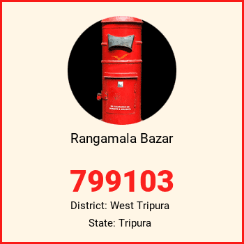 Rangamala Bazar pin code, district West Tripura in Tripura