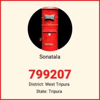 Sonatala pin code, district West Tripura in Tripura