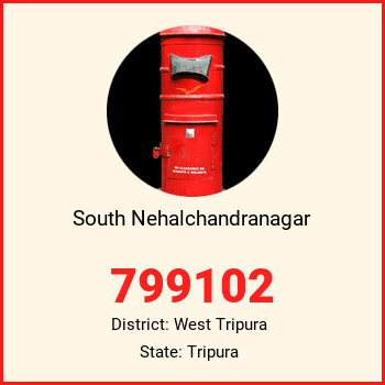 South Nehalchandranagar pin code, district West Tripura in Tripura