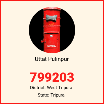 Uttat Pulinpur pin code, district West Tripura in Tripura