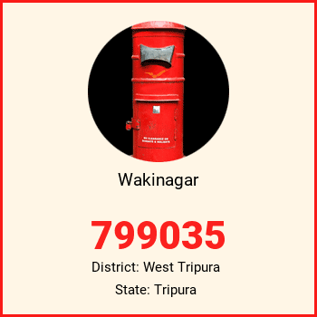 Wakinagar pin code, district West Tripura in Tripura