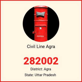 Civil Line Agra pin code, district Agra in Uttar Pradesh
