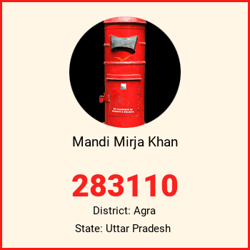 Mandi Mirja Khan pin code, district Agra in Uttar Pradesh