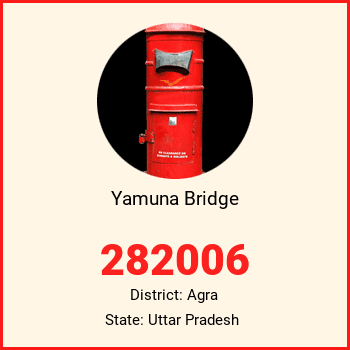 Yamuna Bridge pin code, district Agra in Uttar Pradesh