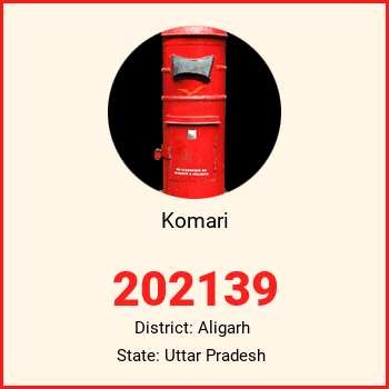 Komari pin code, district Aligarh in Uttar Pradesh