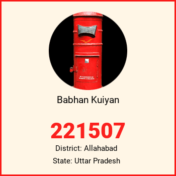 Babhan Kuiyan pin code, district Allahabad in Uttar Pradesh
