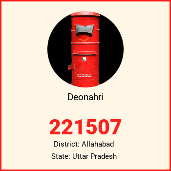 Deonahri pin code, district Allahabad in Uttar Pradesh