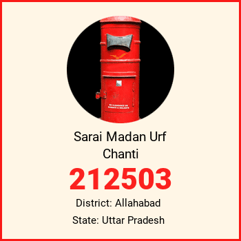 Sarai Madan Urf Chanti pin code, district Allahabad in Uttar Pradesh